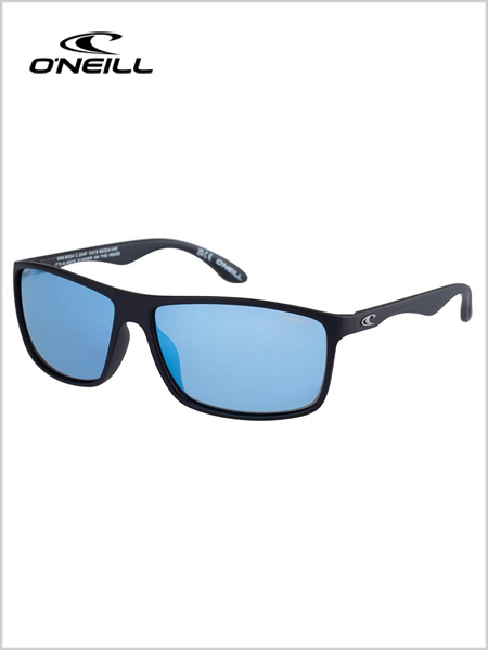 9004 sunglasses - black (polarised ice blue mirror)