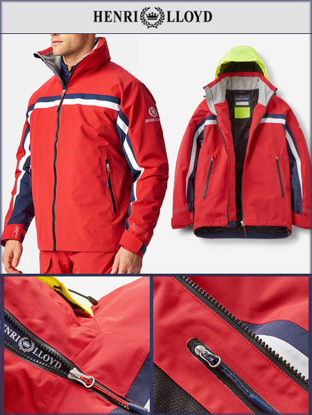 Henri Lloyd Men's Sail Jacket - Red DRAFT