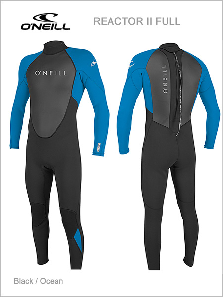 Reactor II Full wetsuit - black / ocean