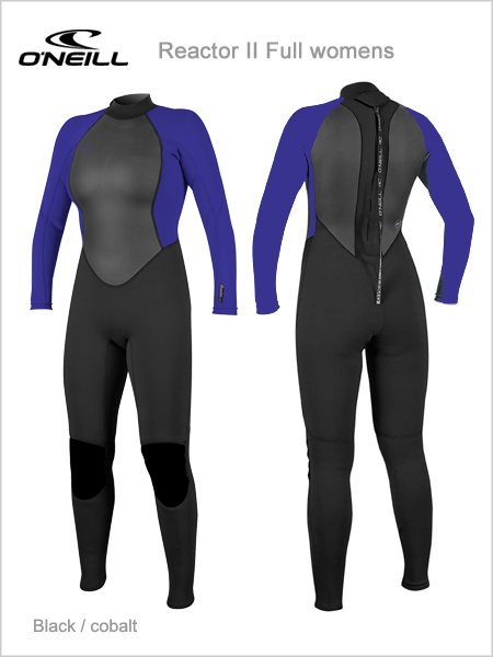 Reactor II Full wetsuit women - black / cobalt
